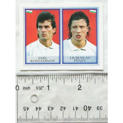 1998 Merlin England sticker 240 Bulgaria, Emil Kostadinov & Liuboslav Penev