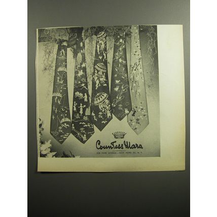 1951 Countess Mara Ties Ad - Fishing, Others