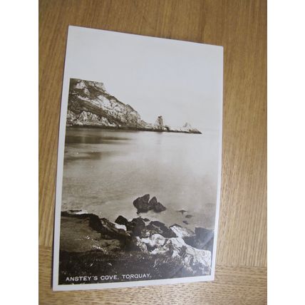 Early Real photographic Postcard - Marine Drive, Torquay - Devon