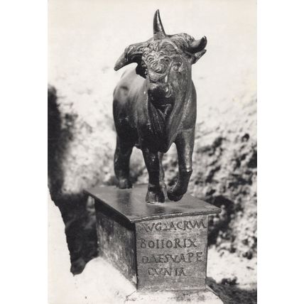 Bull Mythological Statue Musee Rolin Autun French Postcard