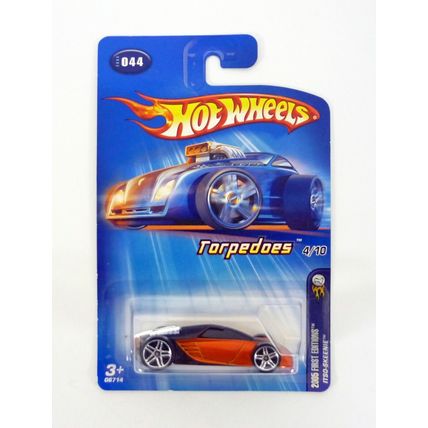 Hot Wheels Itso-Skeenie #044 Torpedoes 4/10 Orange Die-Cast Car 2005