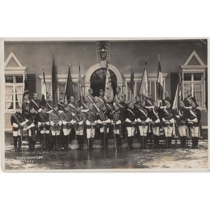 1929 German Military Sword Fighting Fencing Army RPC Old Postcard
