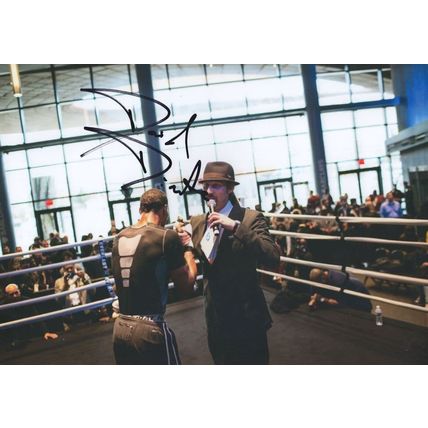 David Diamante Boxing Ring Announcer 12x8 Hand Signed Photo