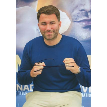 Eddie of Barry Hearn Boxing Promoter 12x8 Hand Signed Photo