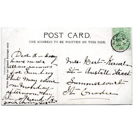 The Crystal Palace London 1906 Original Postcard (96L)