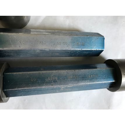 lot THE PIPE MACHINERY GO NO GO PLUG GAGE 1.6850 1.6870 1.6850 1.6899,AD