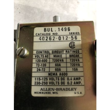 ALLEN BRADLEY 40262-012-56,BUL 1496 TIMING MECHANISM,SR