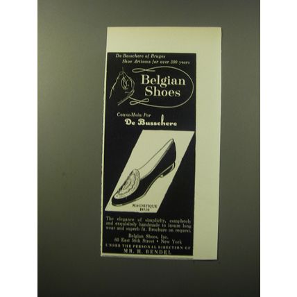 1960 De Busschere Magnifique Shoes Advertisement