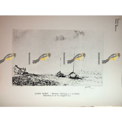 Steamer Under Bridge & Bosham Sussex, Book Illustration (Print), 1930