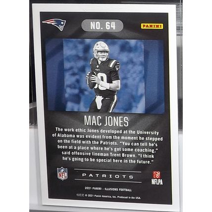 2021 Panini Illusions MAC JONES (Patriots) Rookie Card #64