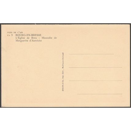 Mausolée de Marguerite d'Autriche, Bourg-en-Bresse, c.1920 - Braun & Cie CPA
