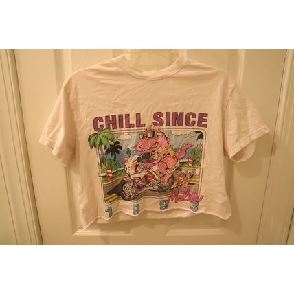 Vintage John Galt Chill Since 1993 Malibu California Women’s Cropped Tee