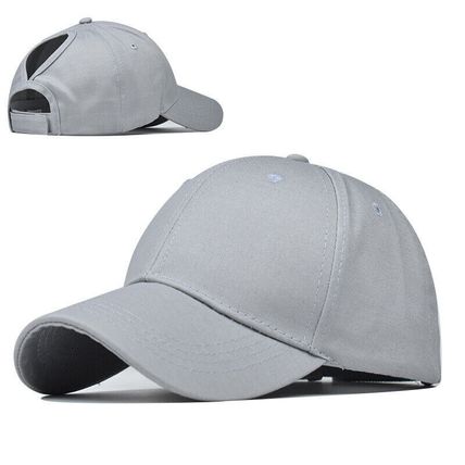 High Bun Hat Cotton Summer Sun Sport Snapback Ponytail Baseball Cap Ladies