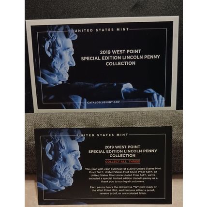 1- 2019 W LINCOLN SHIELD REVERSE PROOF CENT IN PLASTIC HOLDER/W ENVELOPE
