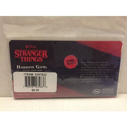 NEW Stranger Things Hawkins Gang Sticky Note Tabs - 90 Stickers