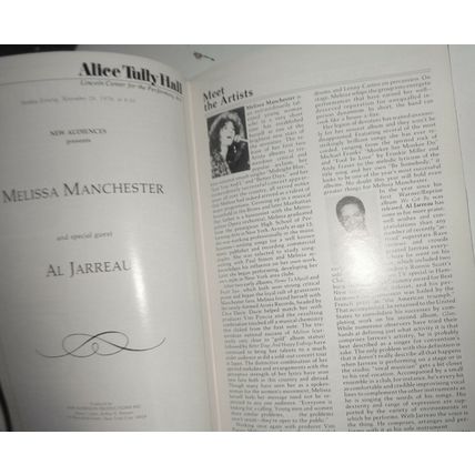 GRAHAM CENTRAL STATION / MELISSA MANCHESTER / AL JARREAU - STAGEBILL - NOV. 1976