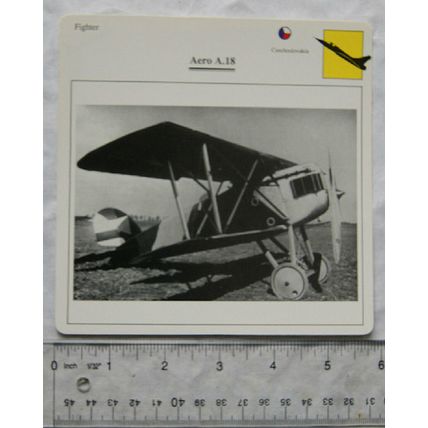 Aero A.18 - Czechoslovakia - Fighter - Collectors Club Card