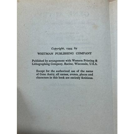 1944 1ST EDITION "GENE AUTREY & THE THIEF RIVER OUTLAWS" ILLUSTRATED BOOK (P3)
