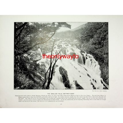 Bettws-Y-Coed, Moel Siabod And Swallow Falls, Wales, Book Illustration, c1897