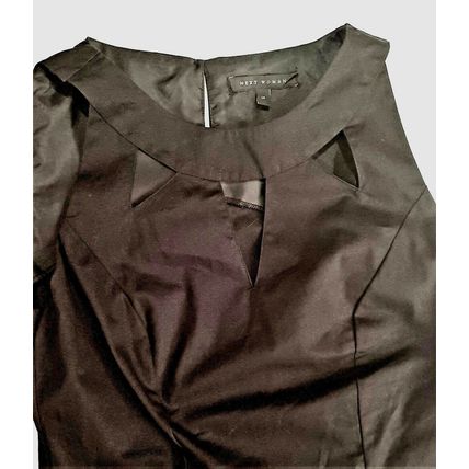 Next Woman Black Fitted CottonTop Cutout Size 10 UK