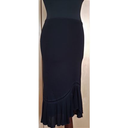 River Island Black Valance Lace Insert Skirt Size 8 - 10 UK,