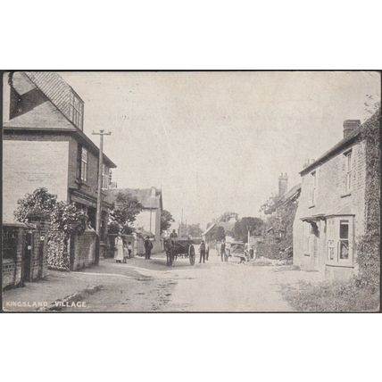 Kingsland Village, Herefordshire, 1917 - Leominster News Postcard