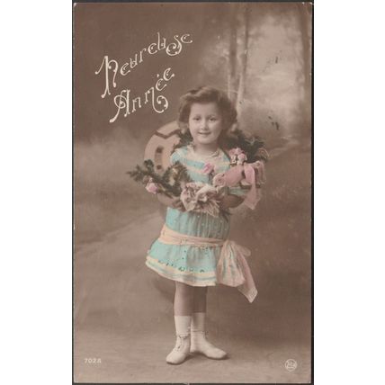 Heureuse Année - Jeune Fille, 1913 - Zita Photo CPA