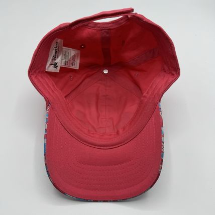Disney Parks Minnie Mouse Youth Hat Coral Pink Heart Cap Adjustable Kids