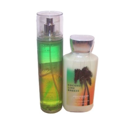 Coconut Lime Breeze Fragrance Mist & Lotion Bath & Body Works 2 Piece Set