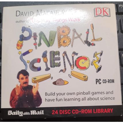 Pinball Science PC ROM Promo The Daily Mail David Macaulay CD Rom Library