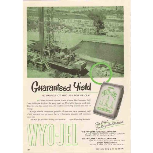 federal foundry supply company 1950 wyo-jel guaranteed oil vintage ad