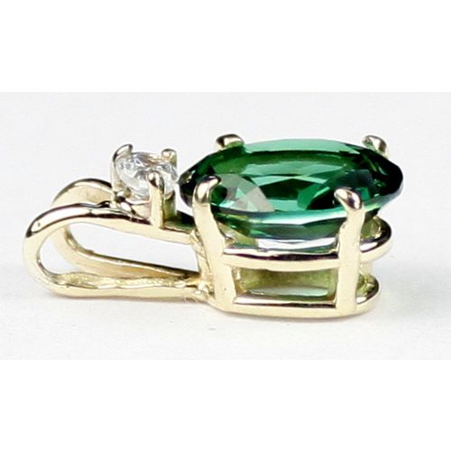 Russian Nanocrystal Emerald, 14KY Gold Pendant, P021