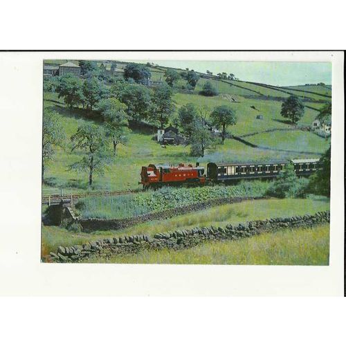 Railway WORTH VALLEY 2-6-0T 41241 Postcard by Keighley & W.V.Railway (WV2)