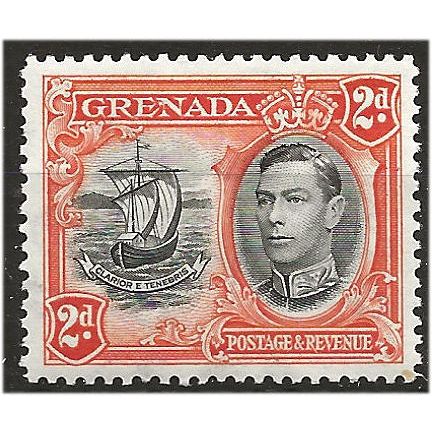 Grenada 1938 SG156 2d Black & Orange Mounted Mint ... ..