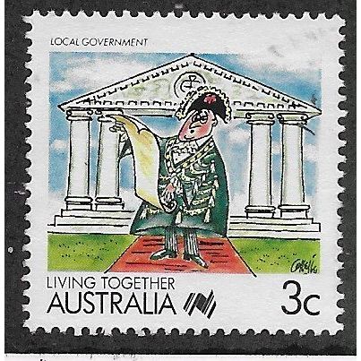 AUS 1988 3c 'LIVING TOGETHER - LOCAL GOVERNMENT' FINE USED (EBID67-121)