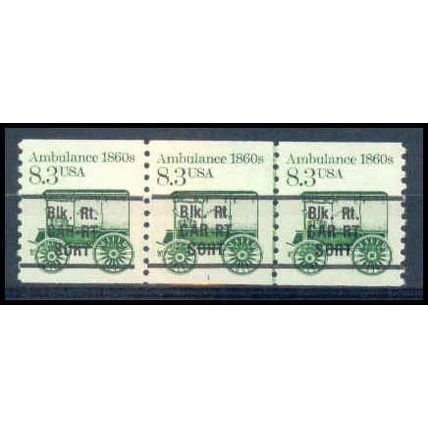 2128a 8.3c Ambulance Very Fine MNH Dry Gum PNC 1/3 Gap 1L W1486