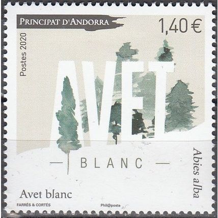 Andorre Français 2020 Sapin blanc Neuf **