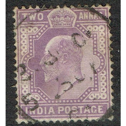 India 1902 2a Violet SG124 FU