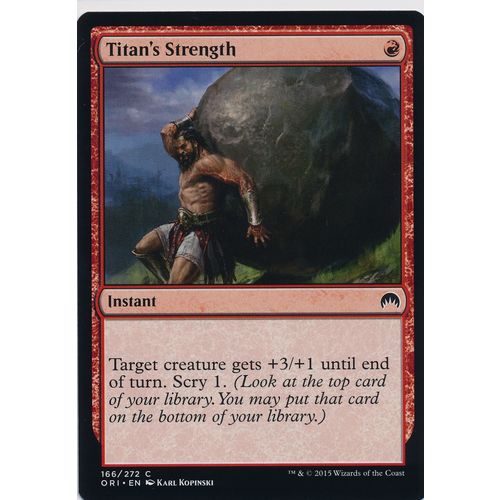 Magic the Gathering MTG Origins 166/272 Titan's Strength