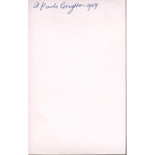 Vintage GB postcard 1959 - St. Paul's Brighton, Sussex