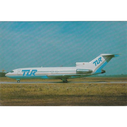 TUR Turkish European Airlines Boeing B727 76 Aircraft Postcard (A20924)