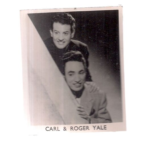CARL & ROGER YALE variety/music hall small photograph vintage 9 x 7 cms