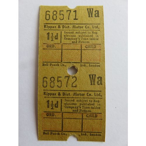 Kippax & District Motor Co Ltd Bus Ticket