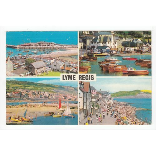 Lyme Regis Dorset Multiview Postcard 2212