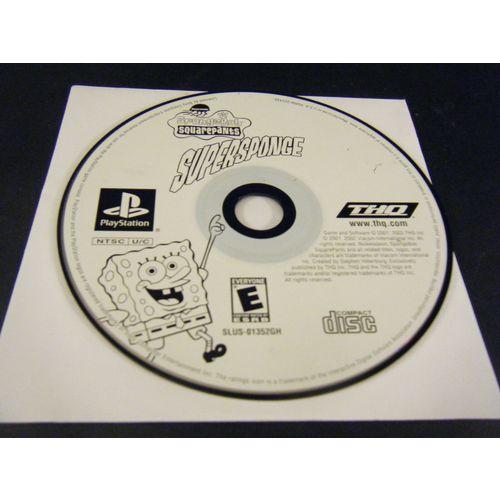 SpongeBob SquarePants: SuperSponge (Sony PlayStation 1, 2001) - Disc Only!!!