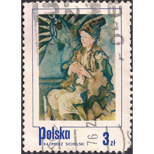 POLAND, Village boy by Kazimierz Sichulski, blue 1974, 3 Zl