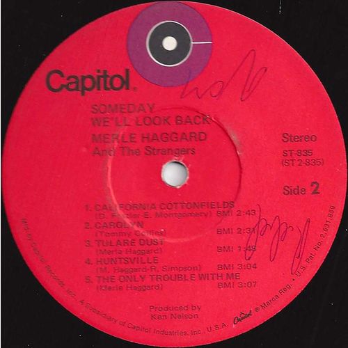 Capitol #ST-835 "Someday We'll Look Back" - Merle Haggard & The Strangers