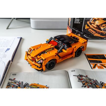 LEGO Technic Chevrolet Corvette ZR1 Race Car, 2 in 1 Hot Rod Toy Car Model