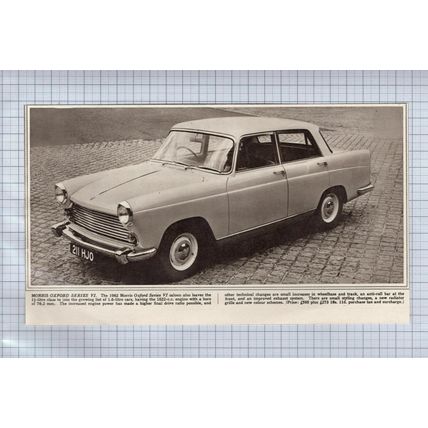 (5259) Morris Oxford Series VI - 1961 Paper Cutting
