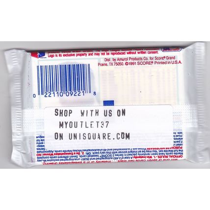 Score 1991 (Series 2) Baseball Cards Factory Sealed Pack